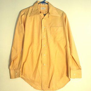 Vintage Yellow Norman Shirtmakers Dress Shirt